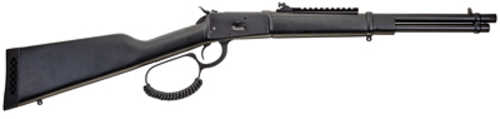 Rossi R92 Triple Black Lever Action Rifle .44 <span style="font-weight:bolder; ">Magnum</span> 16.5" Round Threaded Barrel 8 Round Capacity Adjustable Sights Coated Wood Furniture Matte Black Finish