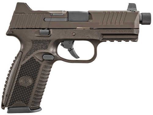 FN America 509T Full Size Semi-Automatic Pistol 9mm Luger 4.5" Barrel (1)-17Rd & (1)-24Rd Magazines Optics Ready Slide Polymer Grips Bronze Cerakote Finish