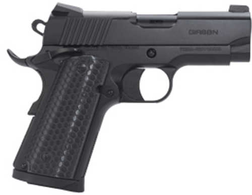 Girsan MC1911SC Untouchable 1911 Semi-Automatic Pistol 9mm Luger 3.4" Barrel (1)-7Rd Magazine 3-Dot Sights G10 Grips Black Finish