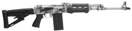 Zastava ZPAP M77 Semi-Automatic Rifle.308 Winchester/7.62x51mm 19.7" Barrel (1)-20Rd Magazine Adjustable Sights Black Polymer Folding Stock Snow Camouflage Cerakote Finish