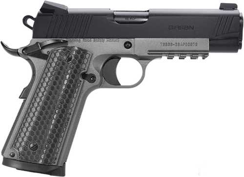 Girsan MC1911C Untouchable Semi-Automatic Pistol .45 ACP 4.4" Barrel (1)-8Rd Magazine 3-Dot Sights G10 Grips Black & Silver Finish