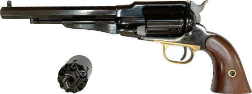 Cimarron 1858 Preacher Single Action Revolver .45 Colt 8" Barrel 6 Round Capacity 2-Piece Walnut Grips Blued Finish