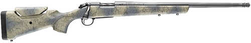 Bergara B-14 Wilderness Sierra Bolt Action Rifle .300 Winchester Magnum 22" Barrel 3 Round Capacity Wilderness Camo With Black Webbing Stock Sniper Gray Cerakote Finish
