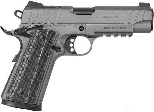 Girsan MC1911 C Influencer Compact Semi-Automatic Pistol 10mm Auto 4.4" Barrel (1)-9Rd Magazine Gray Polymer Grips Tungsten Gray Cerakote Finish