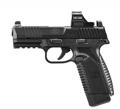FN America FN 545 MRD Holosun Semi-Automatic Pistol 45 ACP 4.1" Barrel (2)-15Rd Magazines Fixed Sights Holosun 407C Included Black Polymer Finish