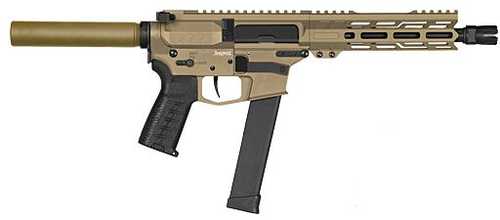 CMMG Banshee MK10 Semi-Automatic Pistol 10mm 8" Barrel (1)-30Rd Magazine Black Polymer Grips Coyote Tan Cerakote Finish