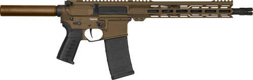 CMMG Banshee MK4 Semi-Automatic Pistol 300 AAC Blackout 12.5" Barrel (1)-30Rd Magazine Black Polymer Grips Midnight Bronze Cerakote Finish