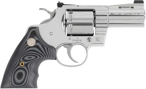 Colt Python Combat Elite Revolver 357 Magnum 3" Barrel 6 Round Capacity Black G10 Grips Stainless Steel Finish
