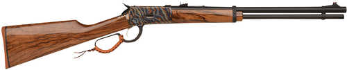 GForce Arms Lever <span style="font-weight:bolder; ">Action</span> Rifle 357 Magnum 20" Blued Barrel 10 Round Capacity Red HIVIZ Front & Adjustable Ramp Rear Sights Features a Leather Loop Wrap Turkish Walnut Stock Color Case Finish