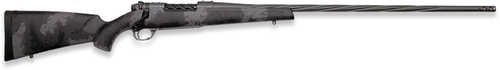 Weatherby Mark V Live Wild Bolt Action Rifle 6.5 <span style="font-weight:bolder; ">Creedmoor</span> 22" Barrel 4 Round Capacity Black With Gray Sponge Pattern Accents Synthetic Stock Carbon Gray Cerakote Finish