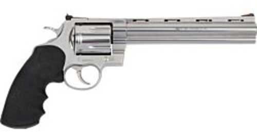 Colt Anaconda Revolver 44 Remington Magnum 8" Barrel 6 Round Capacity Black Rubber Grips Stainless Steel Finish
