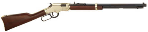 Used Henry Golden Boy Lever Action Rifle 22 WMR 20.5" Blued Barrel 12 Round Capacity Adjustable Sights Walnut Stock Brass Finish
