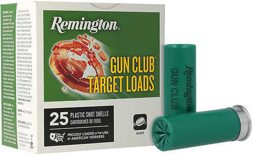 12 Gauge 25 Rounds Ammunition Remington 2 3/4" 1 1/8 oz Lead #7 1/2