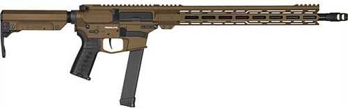 CMMG Resolute MKGS Semi-Automatic Rifle 9mm Luger 16.1" Barrel (1)-32Rd Magazine Ambidextrous Controls Synthetic Stock Midnight Bronze Cerakote Finish