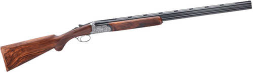Rizzini Round Body EM Break Action Over/Under Shotgun 12 Gauge 29" Blued Barrel 2 Round Capacity Fixed Turkish Walnut Stock With Prince of Whales Grip Coin Anodized Silver Finish