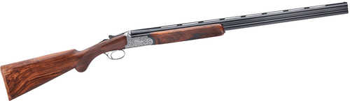 Rizzini Round Body EM Break Action Over/Under Shotgun 28 Gauge 29" Blued Barrel 2 Round Capacity Fixed Turkish Walnut Stock Coin Anodized Silver Finish