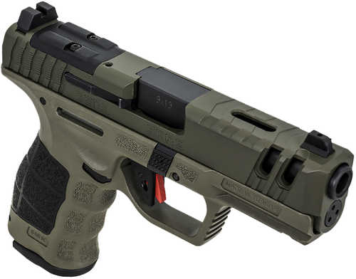 <span style="font-weight:bolder; ">SAR</span> USA SAR9 C Gen3 Compact Semi-Automatic Pistol 9mm Luger 4" Barrel (1)-10Rd & (1)-15Rd Magazines Steel Slide Olive Drab Green Finish