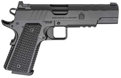 Springfield Armory Emissary 1911 Semi-Automatic Pistol 9mm Luger 5" Barrel (2)-9Rd Magazines Night Sights VZ Thin-Line G10 Synthetic Grips Black Cerakote Finish