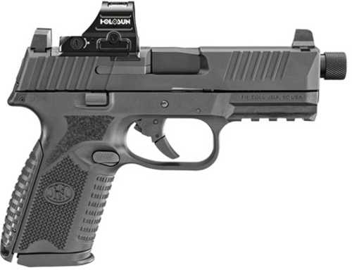 FN America FN 509 Midsize Tactical Semi-Automatic Pistol 9mm Luger 4.5" Barrel (1)-15Rd & (1)-24Rd Magazines Holosun 407C Included Black Polymer Finish