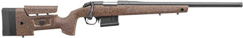 Bergara B-14 HMR Left Handed Bolt Action Rifle 7mm PRC 24" #6 Contour Threaded Barrel (1)-5Rd Magazine Drilled & Tapped Black & Brown Speckled Synthetic Stock Graphite Black Cerakote Finish