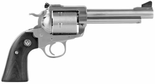 <span style="font-weight:bolder; ">Ruger</span> Blackhawk Convertible Single Action Revolver 45 Long Colt/45 ACP 5.5" Barrel 6 Round Capacity Black Wood Grips Stainless Steel Finish