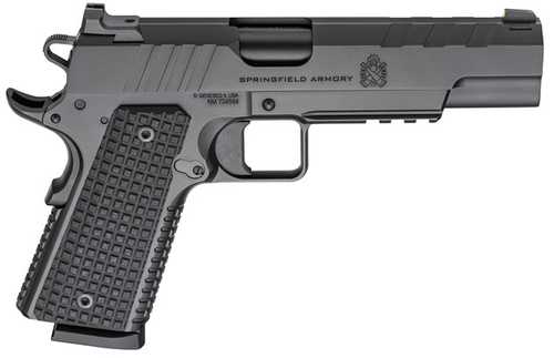 Springfield Armory Emissary 1911 Semi-Automatic Pistol 45 ACP 5" Barrel (2)-8Rd Magazines VZ Thin-Line G10 Grips Black Cerakote Finish