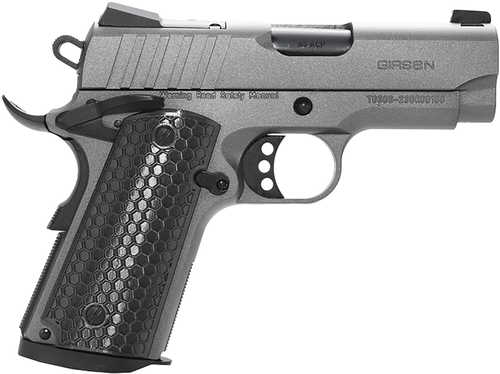 EAA Girsan MC1911 SC Influencer Sub-Compact Semi-Automatic Pistol 9mm Luger 3.4" Barrel (1)-7Rd Magazine Gray Polymer Grips Optic Ready/Serrated Slide Tungsten Gray Cerakote Finish