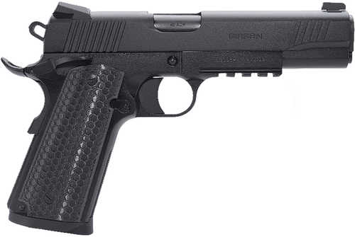 EAA Girsan MC1911 S Untouchable Semi-Automatic Pistol 9mm Luger 5" Barrel (1)-9Rd Magazine 3-Dot Sights Serrated Slide Black Polymer Finish