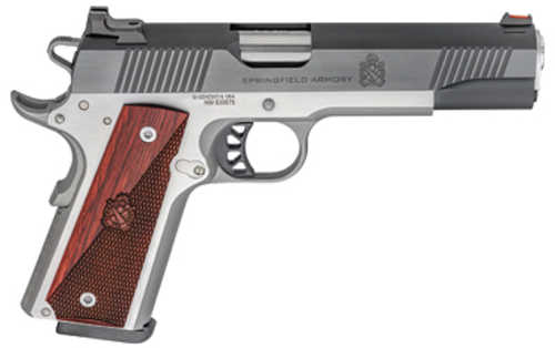 Springfield Ronin 1911 Semi-Automatic Pistol 9mm Luger 5" Match Grade Barrel (1)-9Rd Magazine Wood Grips Blued Slide Stainless Steel Finish