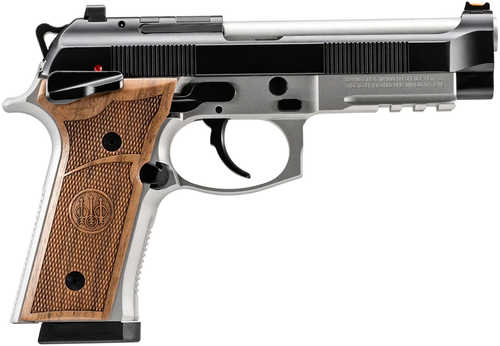 Beretta 92GTS Launch Edition Full Size 9mm Luger 15 Round 4.7" Barrel, Optic Ready/Serrated Stainless Steel Slide, Matte Stainless Aluminum Frame