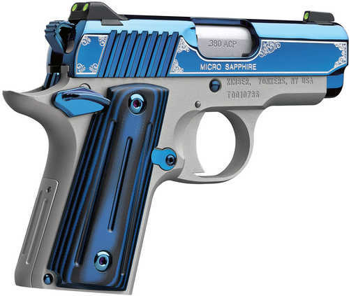 Kimber Micro Sapphire Pistol 380 ACP 2.75" 7 Rd Barrel Bright Blue Model: 3300090