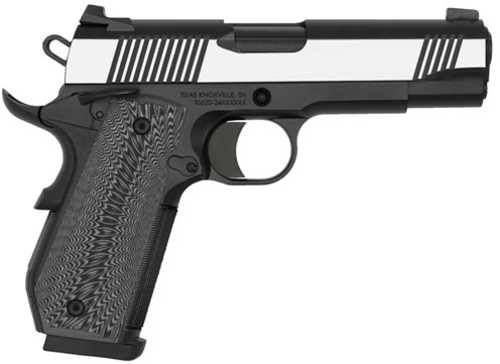 Tisas 1911C Yukon 10mm Pistol 4.25" Barrel (2)-8Rd Magazines Fixed Sights Black & Gray G10 Sunburst Grips Stainless Steel Slide Black Finish