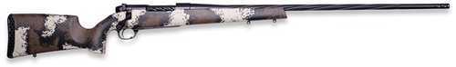 Weatherby Mark V High Country Bolt Action Rifle 280 Ackley 24" Barrel 4 Round Capacity Drilled & Tapped Carbon Fiber w/Brown & Tan Stock Graphite Black Cerakote Finish