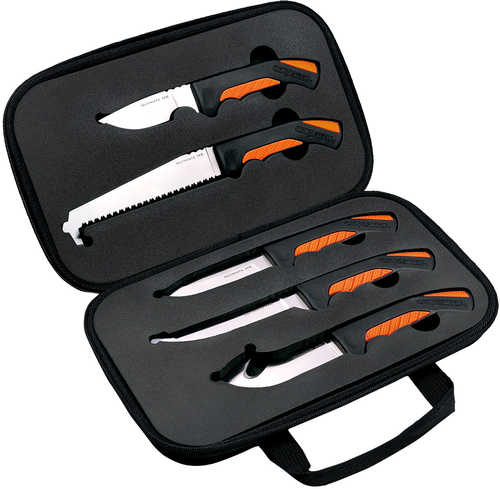 Cold Steel CSFXFLDKIT Hunting Kit Includes Caper Blade, Skinning Blade W/Gut Hook, General Purpose Blade, Boning Blade,