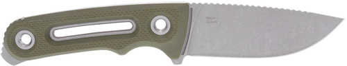 S.O.G SOG17350157 Provider FX 3.75" Fixed Drop Point Plain Stonewashed Cryo CPM 154 SS Blade, Green Textured G10 Handle