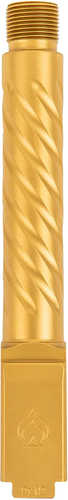 Ballistic Advantage BAPSG195T3G Premium Series Threaded/Spiral Fluted, 9mm Luger, Gold PVD, Fits Glock 19 Gen 3-5