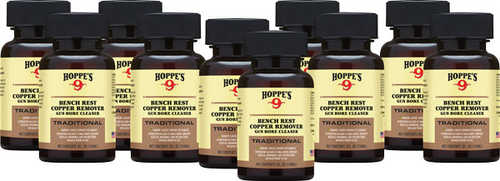 Hoppes Case Pack Of 10 No.9 Bench Rest Copper Solvent 5Oz