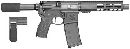 Smith & Wesson M&P15 <span style="font-weight:bolder; ">Pistol</span> 223 Remington 7.5" Barrel 30Rd Black Finish