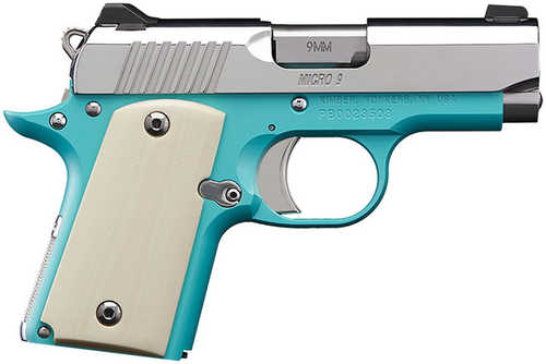 Kimber Micro Bel Air Pistol 380 ACP 2.75" Barrel Bel Air Blue 7  Rd. Model: 3300210