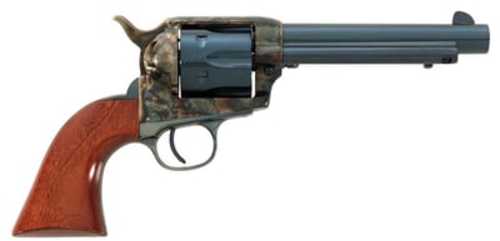 Taylor's & Company 1873 Cattleman Single Action Revolver 9mm Luger 5.5" Barrel 6 Round Capacity Charcoal Blue Triggerguard Casehardened Frame Finish