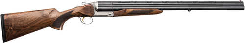 Charles Daly Triple Crown, Over/Under, 28 Gauge, 3" Chamber, 26" Barrel, Blued Finish with a White Finish Receiver, Walnut Stock With Checkered Pattern, Fiber Optic Sight, 3 Rounds, BLEM (Barrel has Bad Threading) 930.082