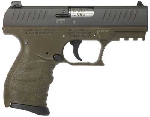 Walther Arms CCP M2 Pistol 9mm Luger 3.5" Barrel 8Rd Black And Green Finish
