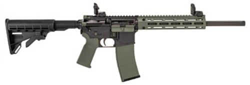 Tippmann Arms M4-22 LTE Accent Rifle 22 Long Rifle 16" Barrel 25Rd Black And Green Finish