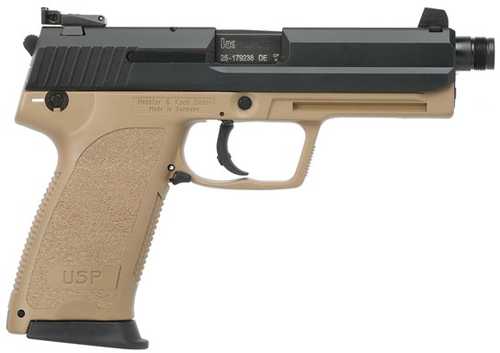 <span style="font-weight:bolder; ">Heckler</span> and Koch USP45 Tactical (V1) Pistol 45 ACP 5.09" Barrel 15Rd Black And Tan Finish