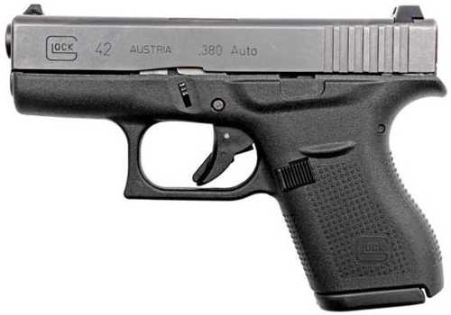 Glock G42 Gen3 Pistol 380 ACP 3.25" Barrel 6Rd Black Finish