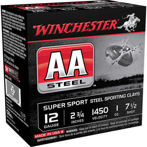 Click to see larger image. 12 Gauge 25 Rounds Ammunition Winchester 2 3/4" 1 oz Lead #7 1/2