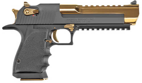 Magnum Research Desert Eagle L6 Pistol 44 Magnum 6" Barrel 8Rd Black And Gold Finish
