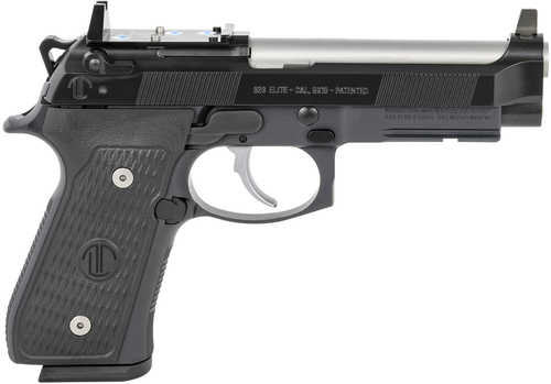 Click to see larger image. Langdon Tactical Tech 92 Elite LTT Beretta M9-Style Semi-Auto Pistol 9mm Luger 4.7" Barrel (1)-17Rd Mag Fiber Optic Front Dovetail, Square Notch Rear Right Hand Black Cerakote Polymer Finish