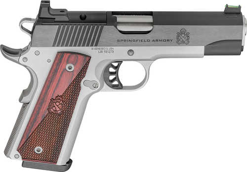 Click to see larger image. Springfield Armory Ronin AOS Pistol 45 ACP 5" Barrel 8Rd Blued & Silver Finish
