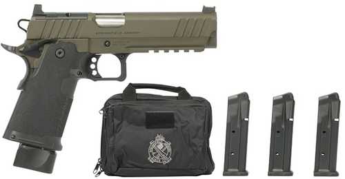 Click to see larger image. Springfield 1911 DS Prodigy AOS Pistol 9mm Luger 5" Barrel 20Rd Green Finish
